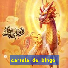 cartela de bingo pra imprimir